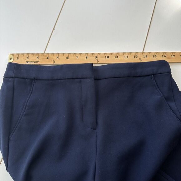J Crew Kate Straight Leg Pants Four Season Stretch Womens 10 Navy High Rise Work - Picture 8 of 13